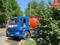 Сотрудники «Предприятия автомобильных дорог» провели профилактическую промывку сетей ливневой канализации и очистку колодца, расположенного на дублере Московского проспекте в районе 29-го комплексе