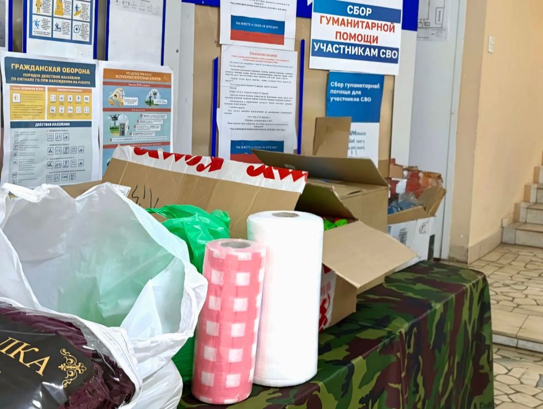 На территории Предприятия автомобильных дорог проходит сбор гуманитарной помощи участникам СВО На территории Предприятия автомобильных дорог проходит сбор гуманитарной помощи участникам СВО