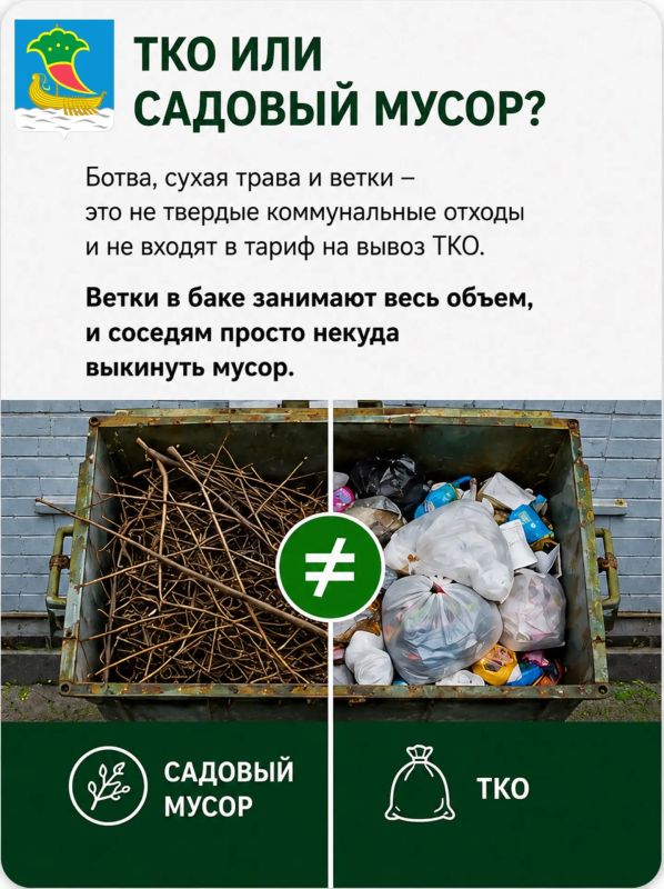 Ботва, ветки и трава: почему им не место в мусорном контейнере? Ботва, ветки и трава: почему им не место в мусорном контейнере?