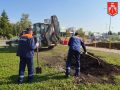 Ремонт подземной камеры ливневой канализации завершен