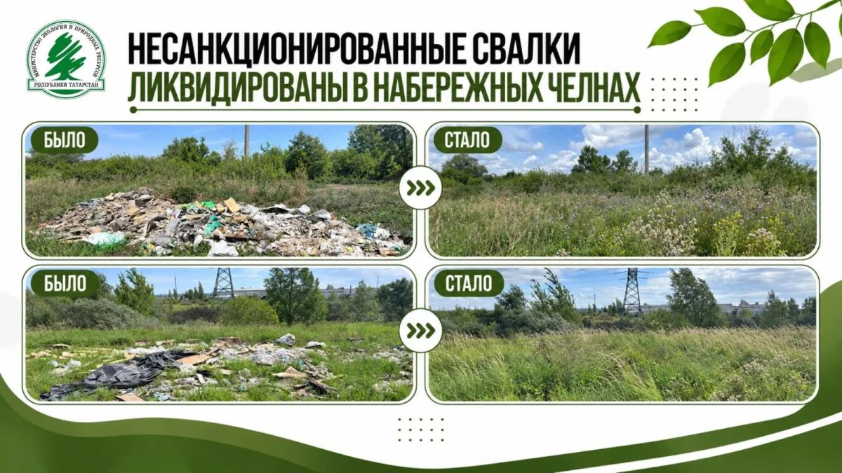 В Челнах ликвидировали две несанкционированные свалки